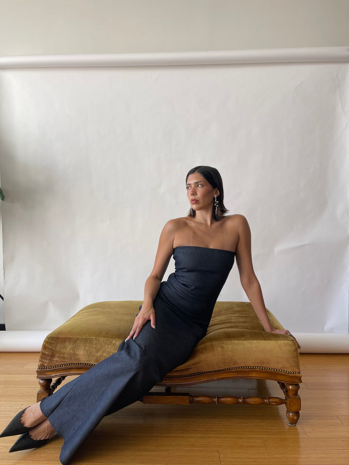 Cool Breeze Maxi Denim Dress
