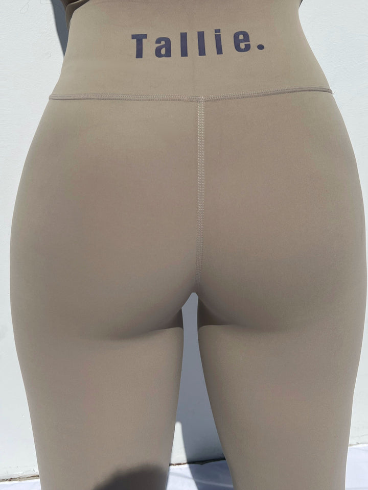 Tan Flare Leggings