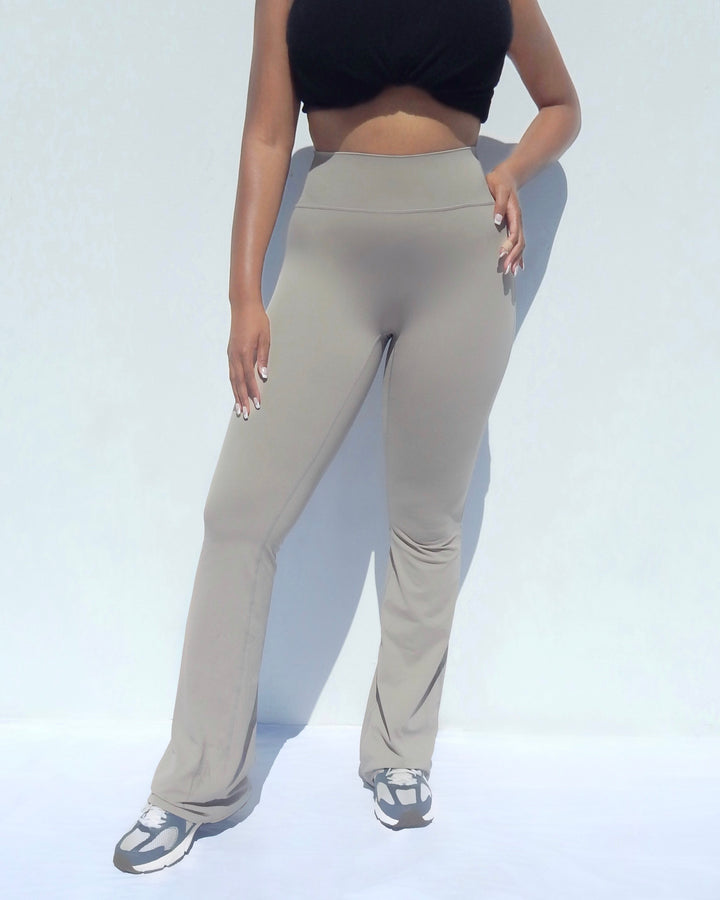 Tan Flare Leggings
