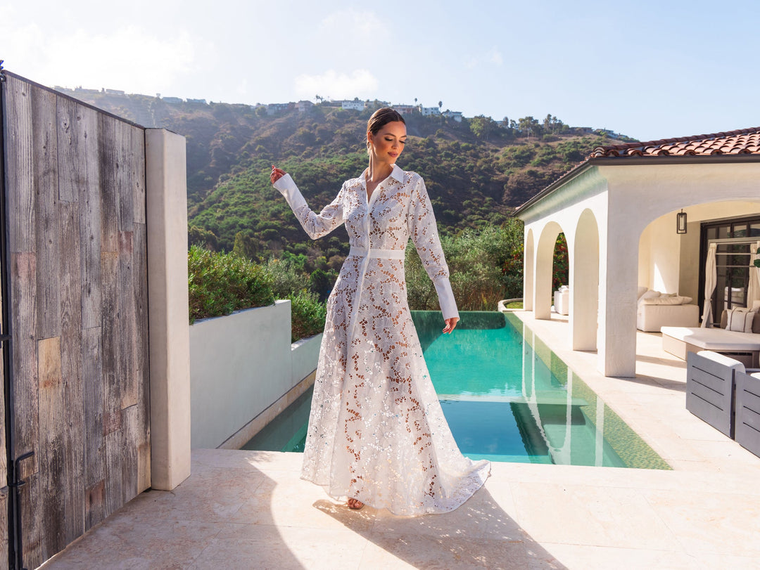 Good Life Lace Maxi Dress - White