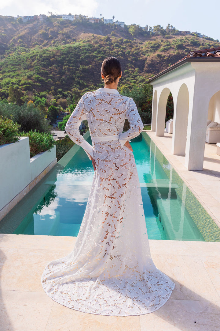 Good Life Lace Maxi Dress - White