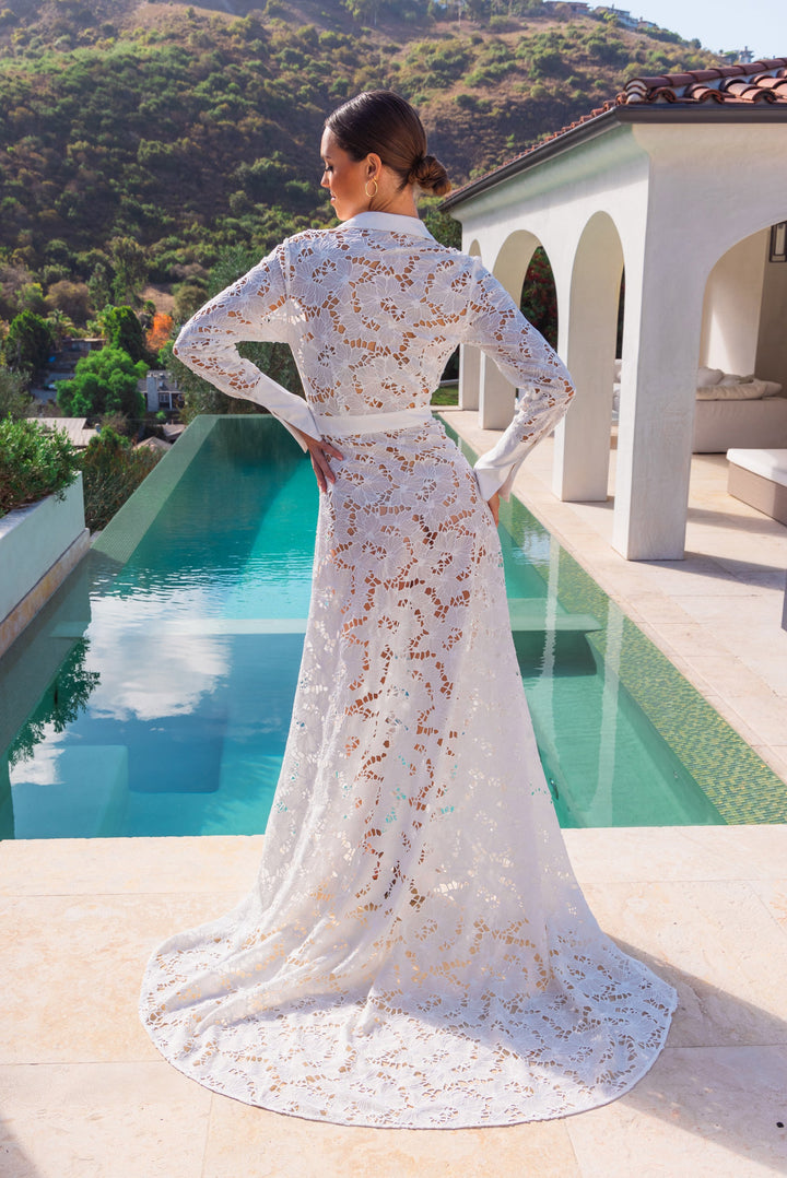 Good Life Lace Maxi Dress - White