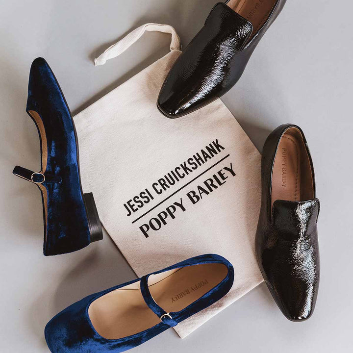 The Daily Loafer - Black Crinkle Patent