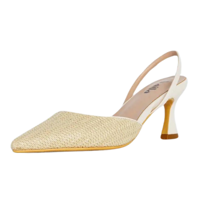 Lynn Slingback Pumps - Beige