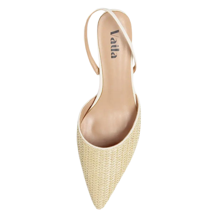 Lynn Slingback Pumps - Beige