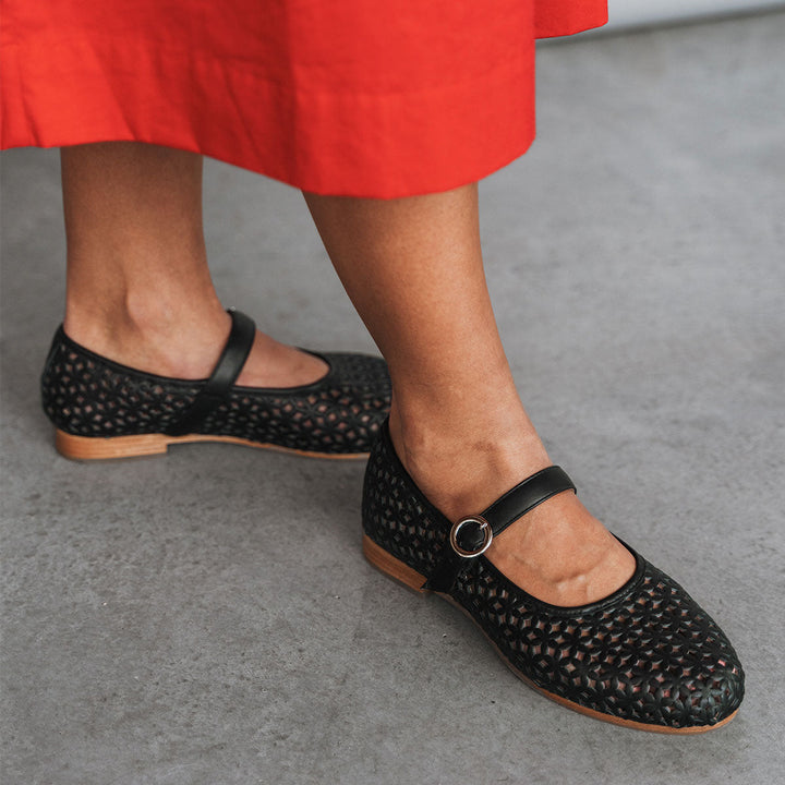 The Modern-Day Mary Jane - Perforated Black