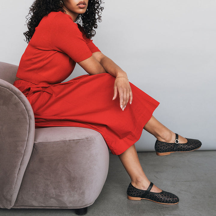 The Modern-Day Mary Jane - Perforated Black