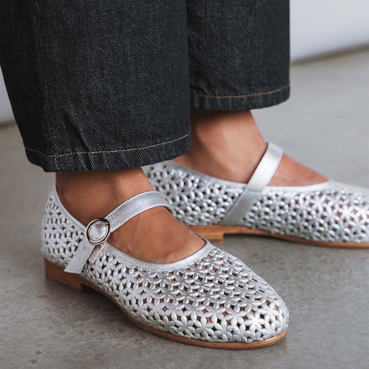 The Modern-Day Mary Jane - Perforated Silver