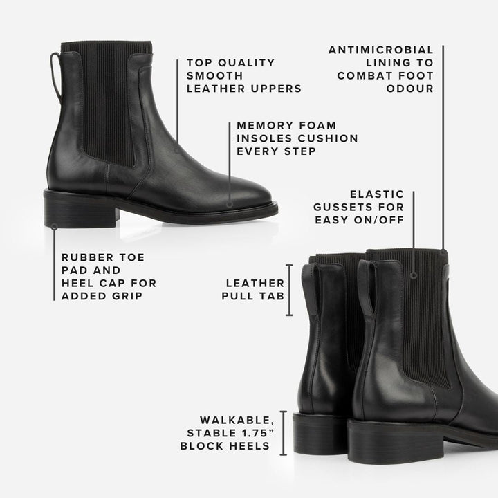 The Metro Chelsea Boot - Black