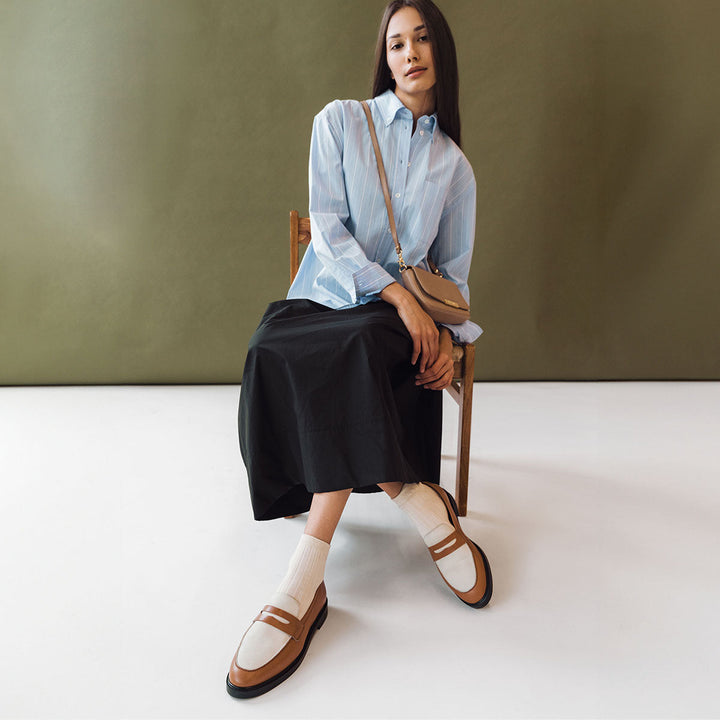 The Milan Loafer - Brandy And Creme