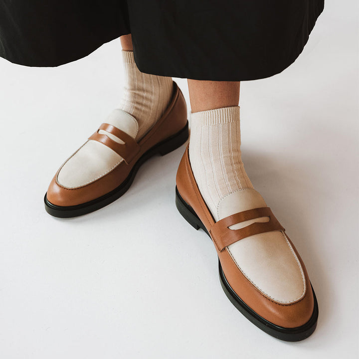 The Milan Loafer - Brandy And Creme