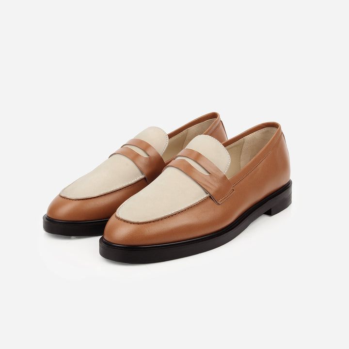 The Milan Loafer - Brandy And Creme