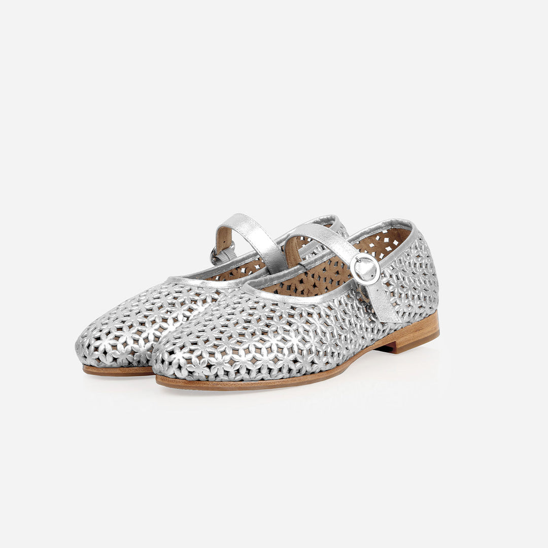 The Modern-Day Mary Jane - Perforated Silver