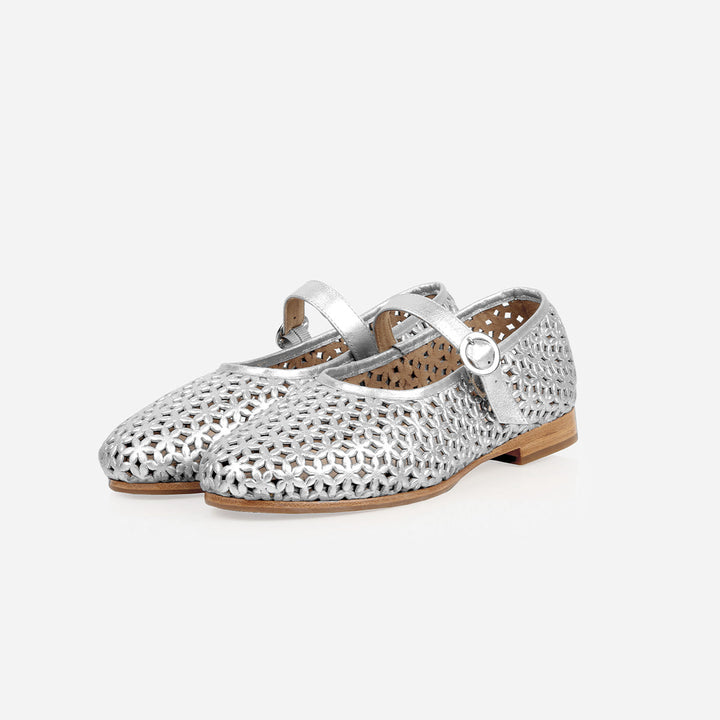 The Modern-Day Mary Jane - Perforated Silver