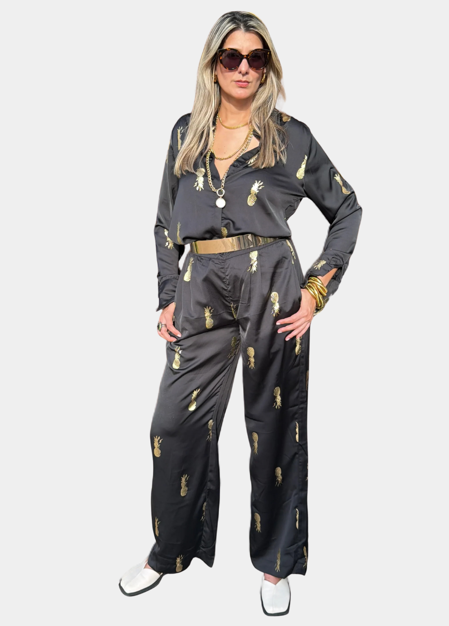 Pineapple Noir Two-Piece for Tall Women