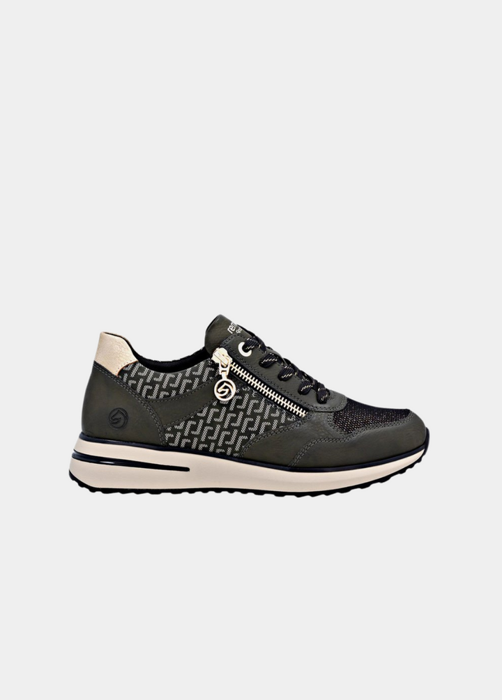 Remonte Glam Combi Sneakers - Olive Green