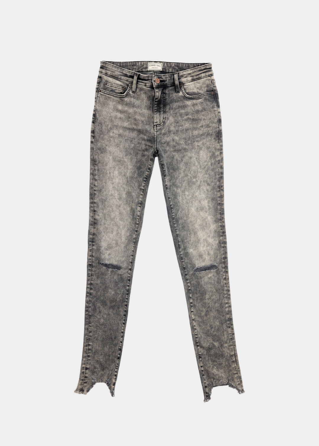 Signature Skinny - Grey Acid Wash