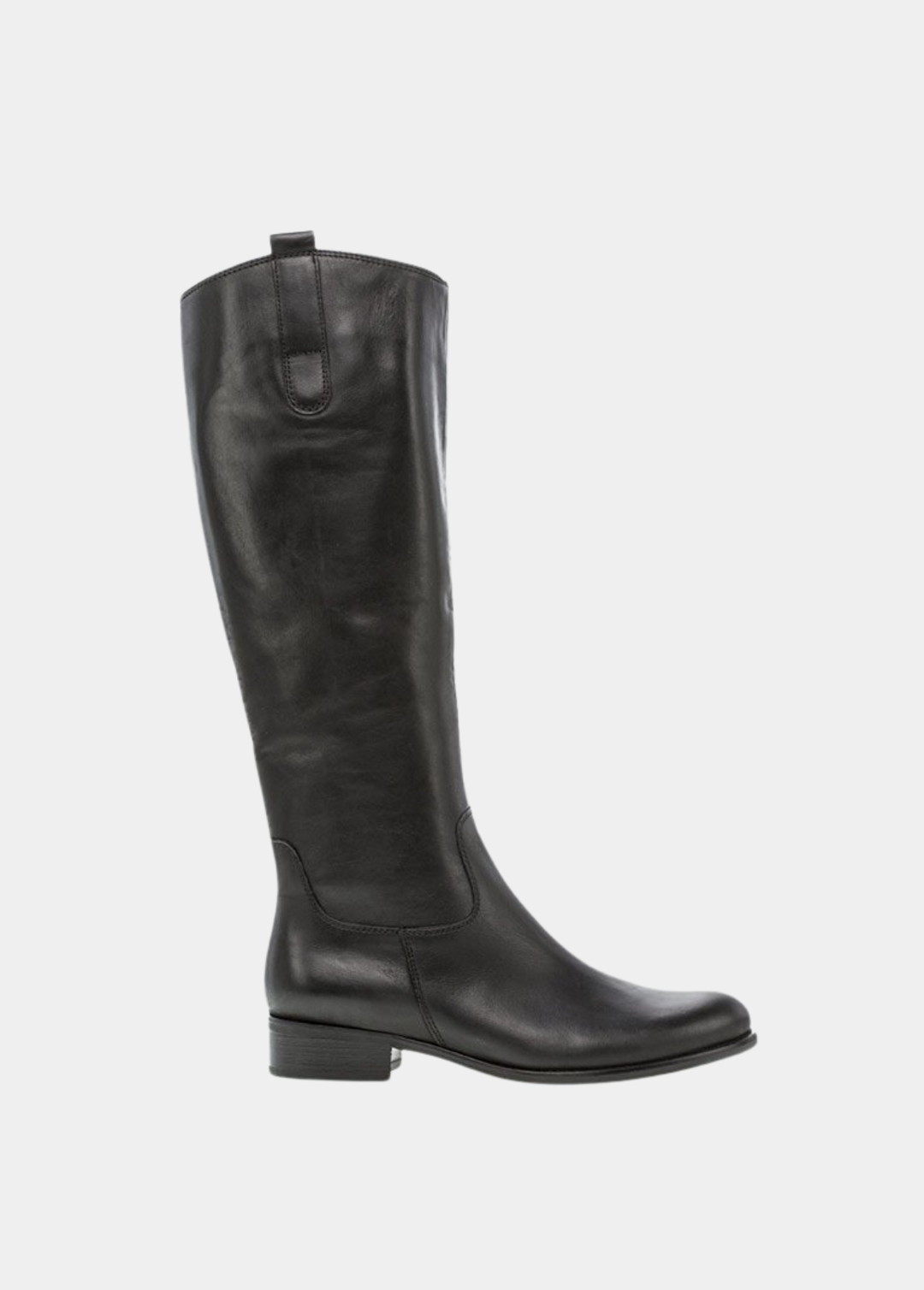 Gabor Stylish Slim Fit Long Leather Boots - Black