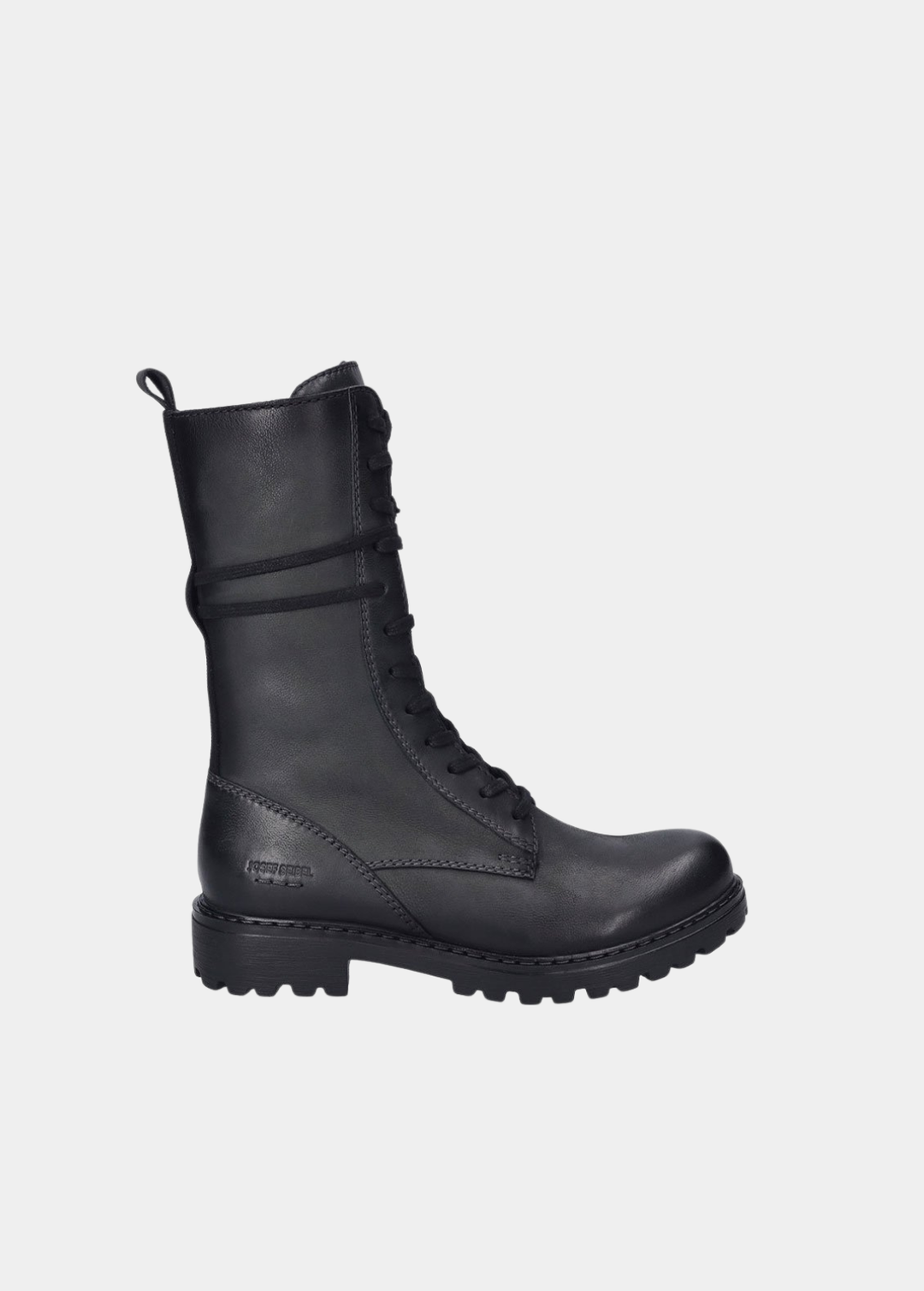 Josef Seibel Classic Lace-Up Combat Boot - Asphalt
