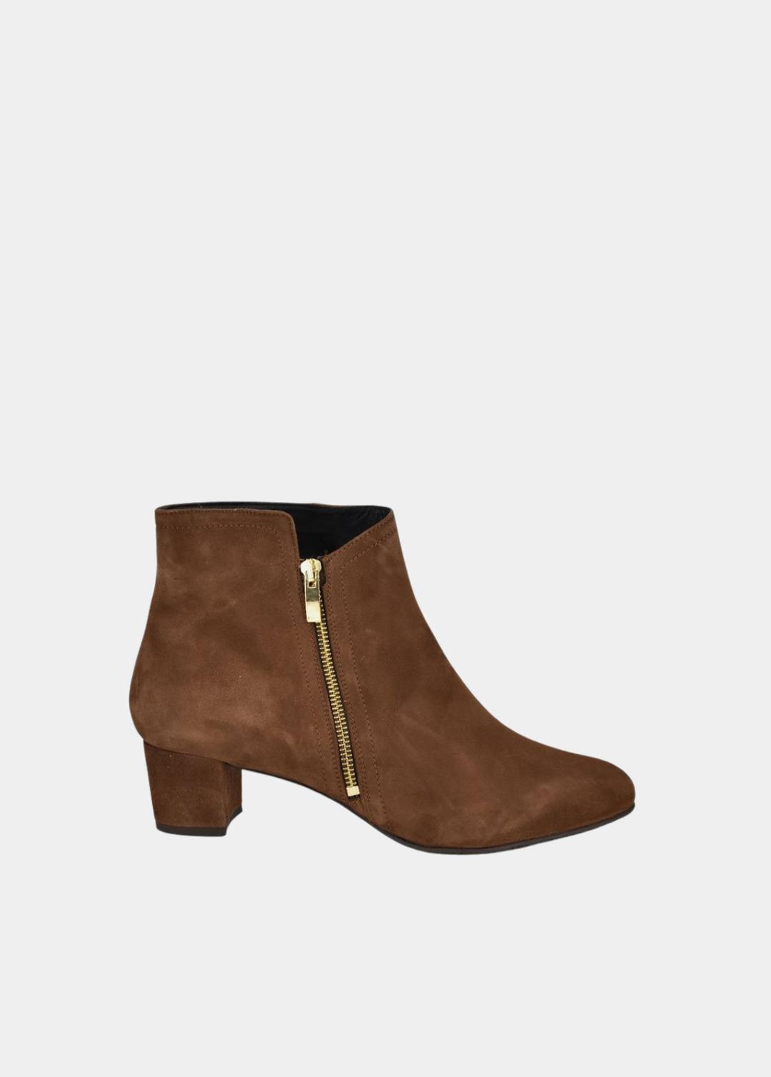 Cinderella Shoes Rich Suede Ankle Boots - Cognac