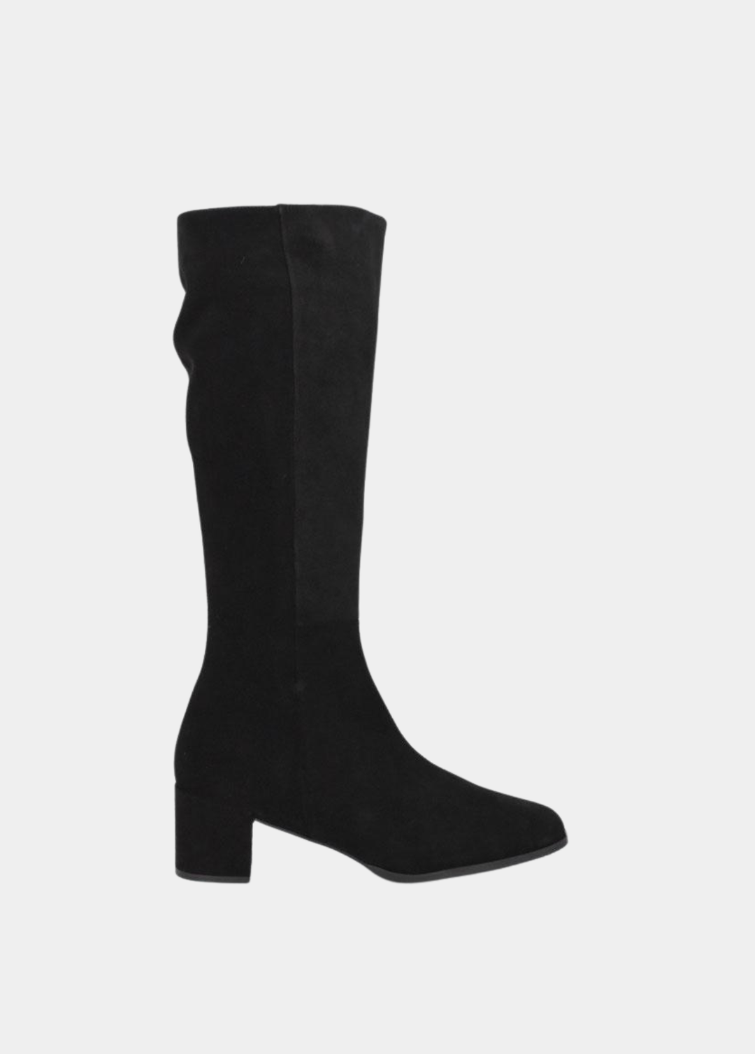 Cinderella Shoes Gorgeous Suede Long Boots - Black