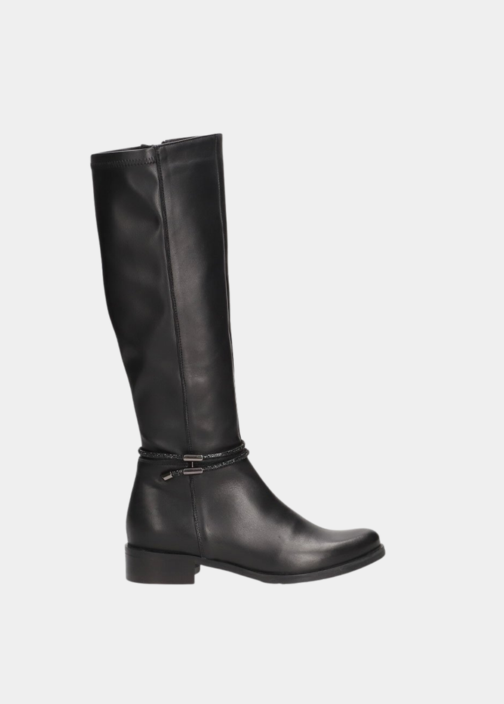 Bioeco Premium Leather Long Boots - Black