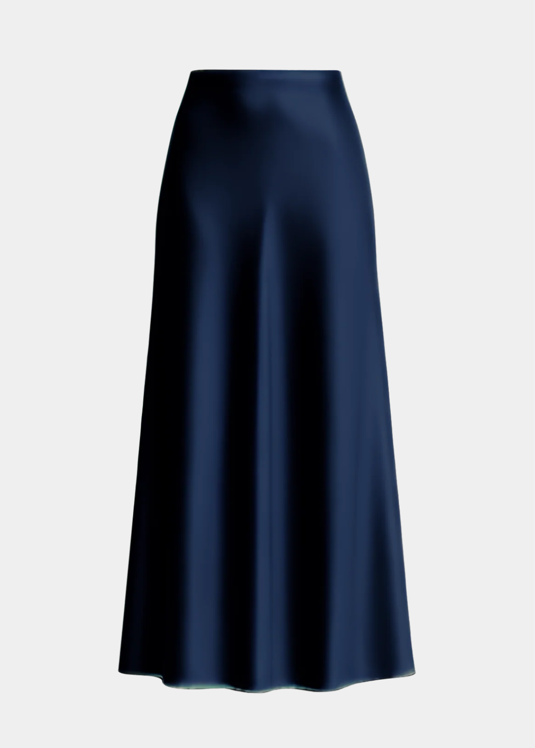 Tall Classic Satin Maxi Skirt  - Midnight Edit