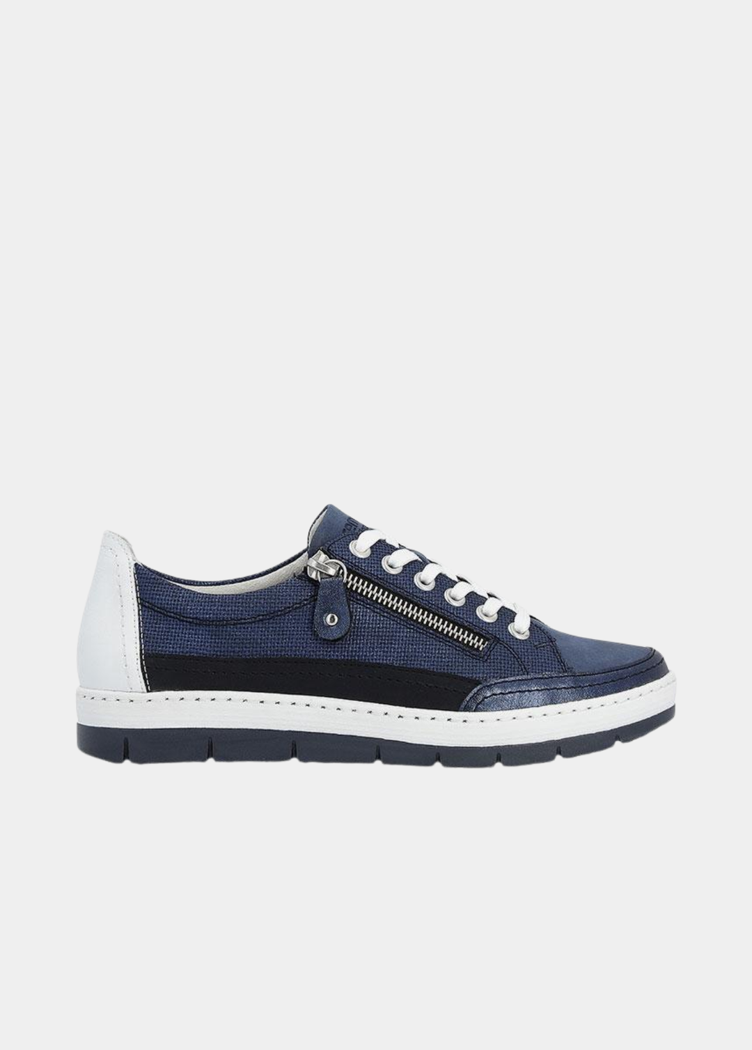 Remonte Stylish Lace up Trainers - Navy