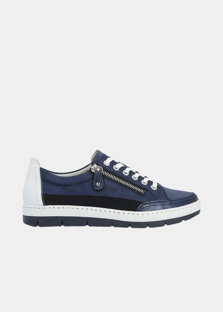 Remonte Stylish Lace up Trainers - Navy