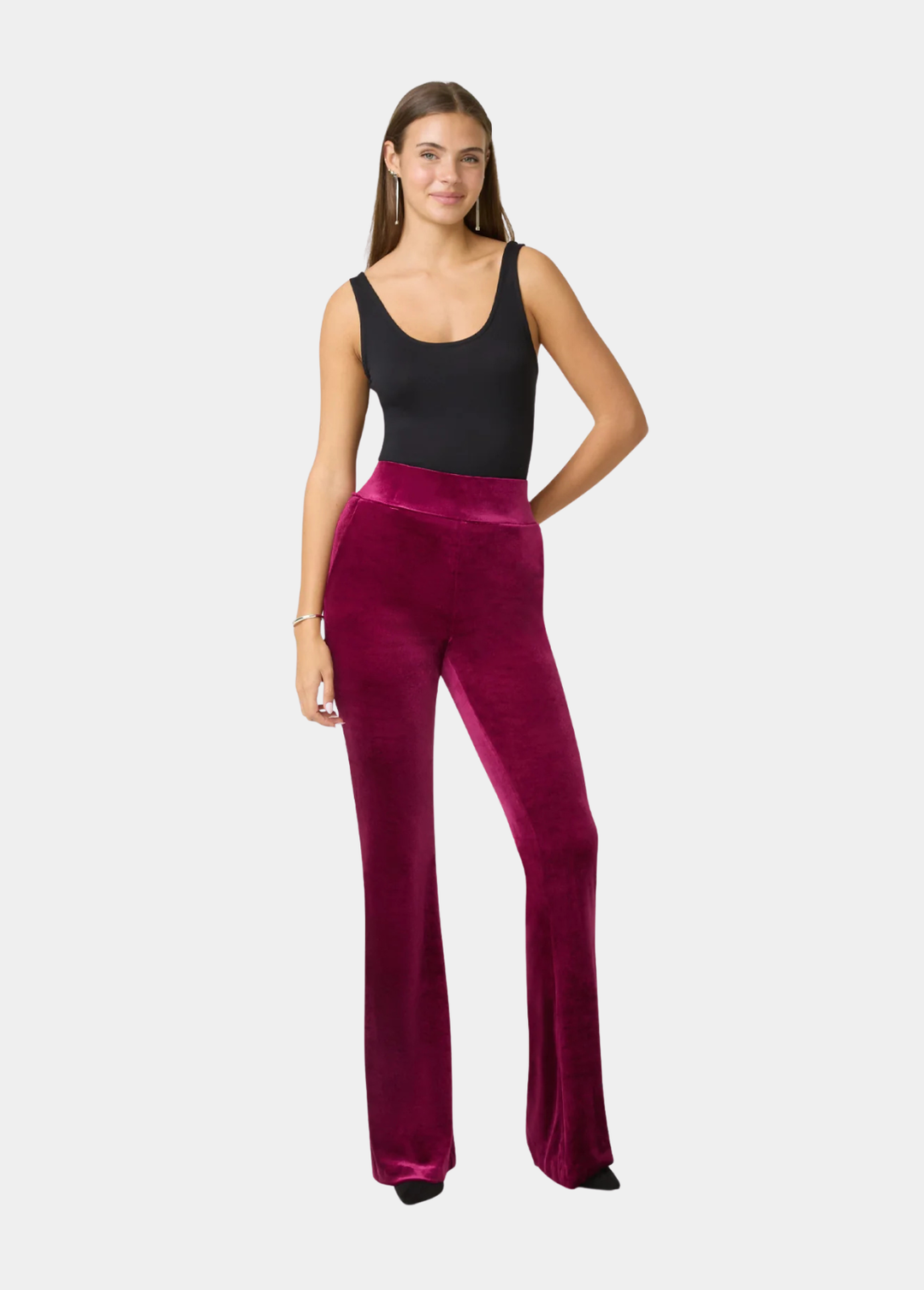 Tall Samara Flare Velvet Pants