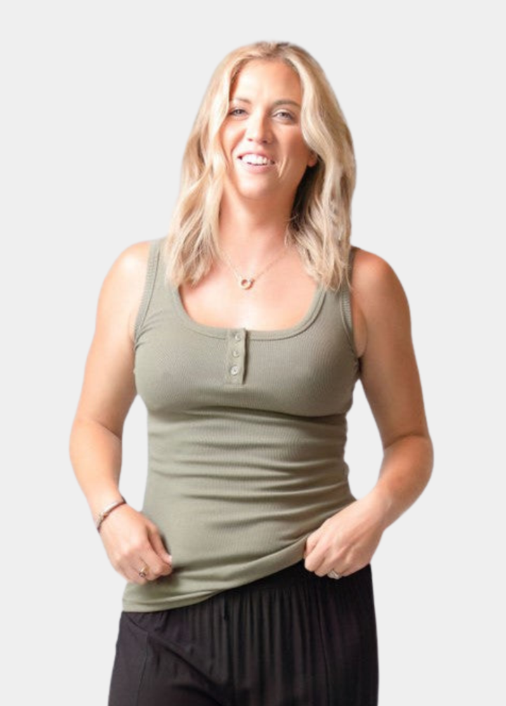 Tall Henley Tank Top