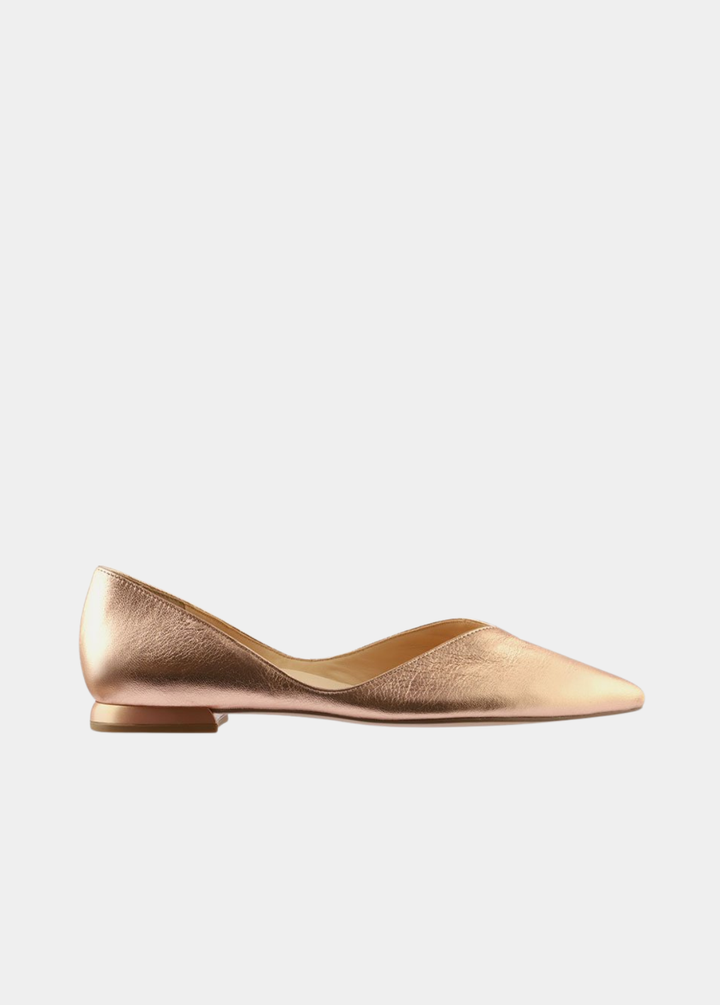 Hogl Chic Flats - Metallic Gold