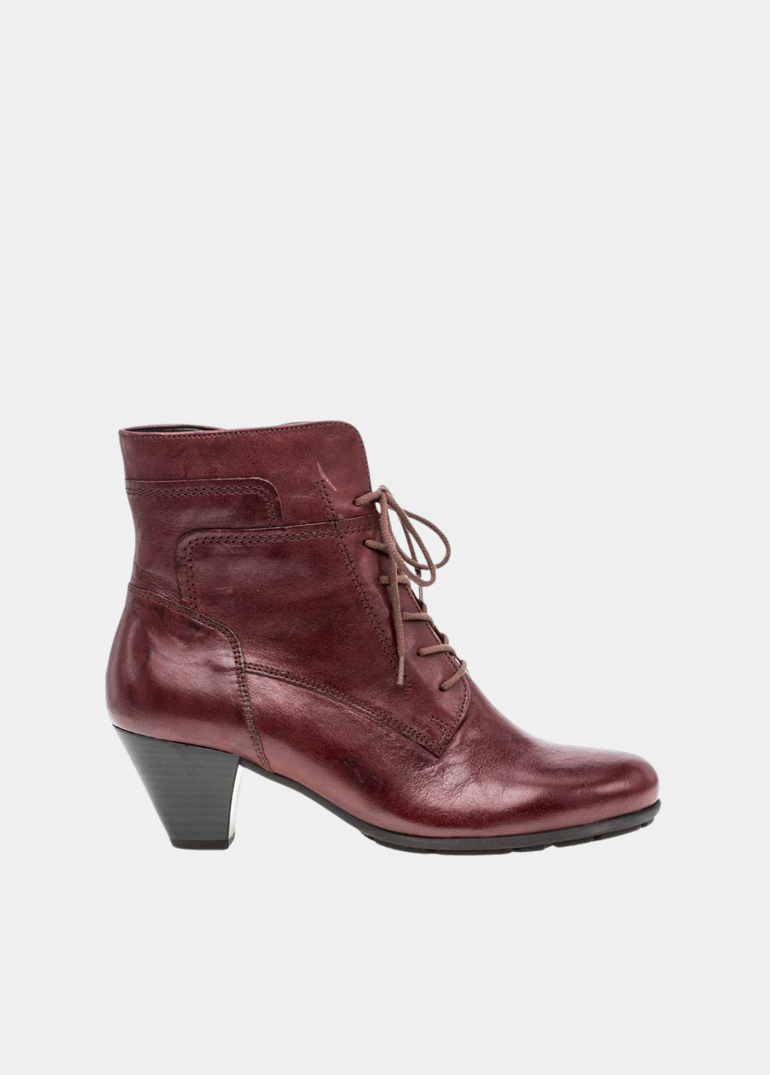 Gabor Beautiful  Ankle Booties - Dark Red