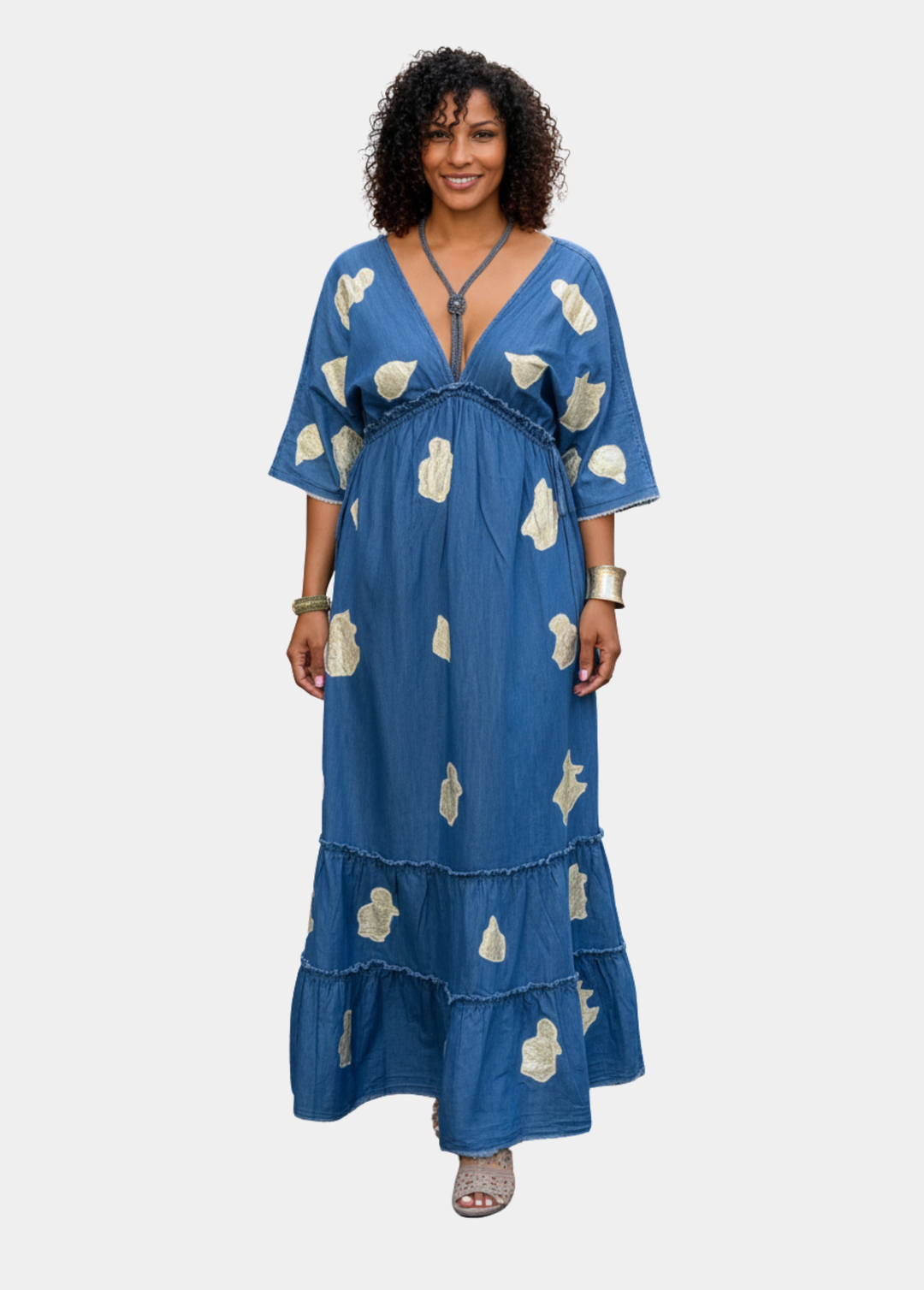 Yellowstone Denim Maxi Dress