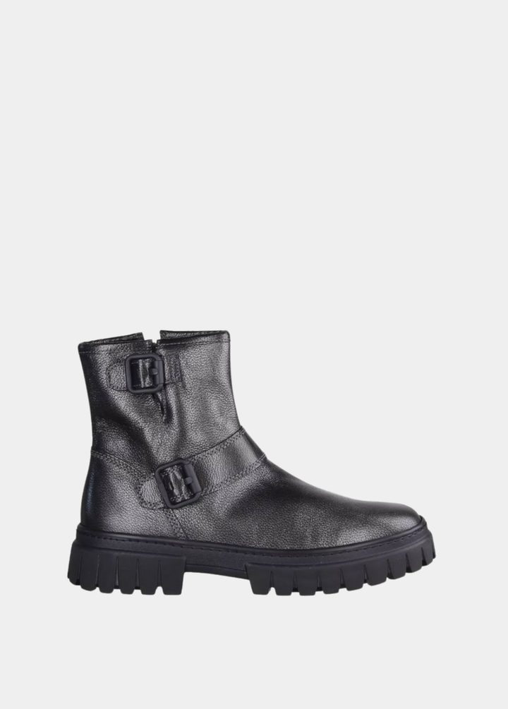 Gabor Gorgeous Buckle Ankle Boots - Metallic