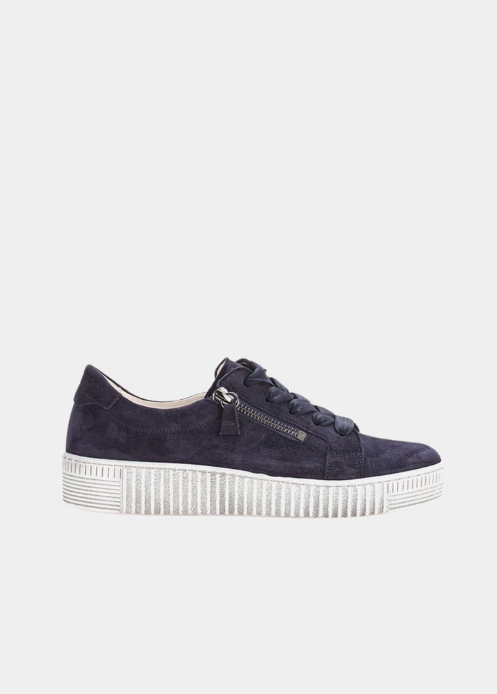 Gabor Chunky Suede Trainers - Navy