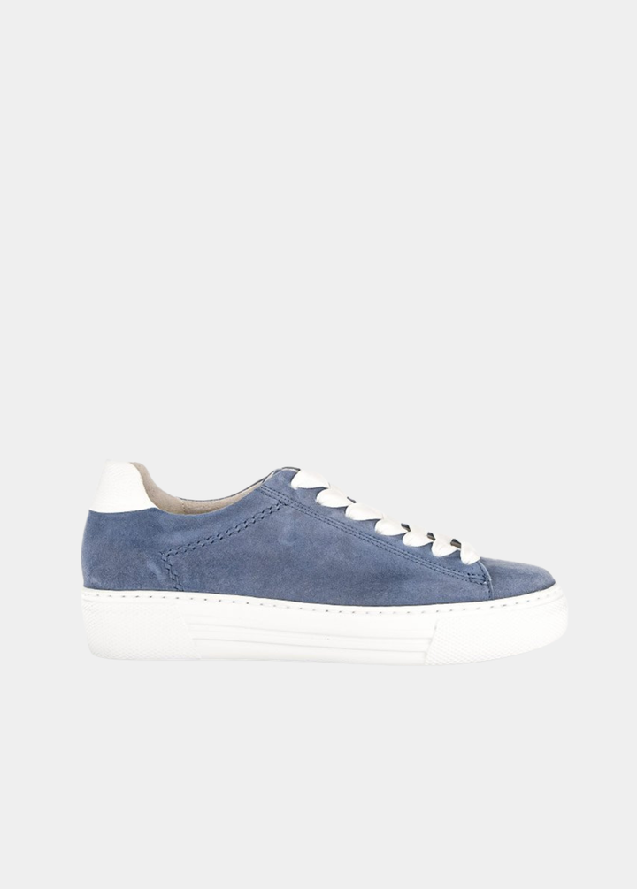 Gabor Trendy Suede Trainers -  Blue