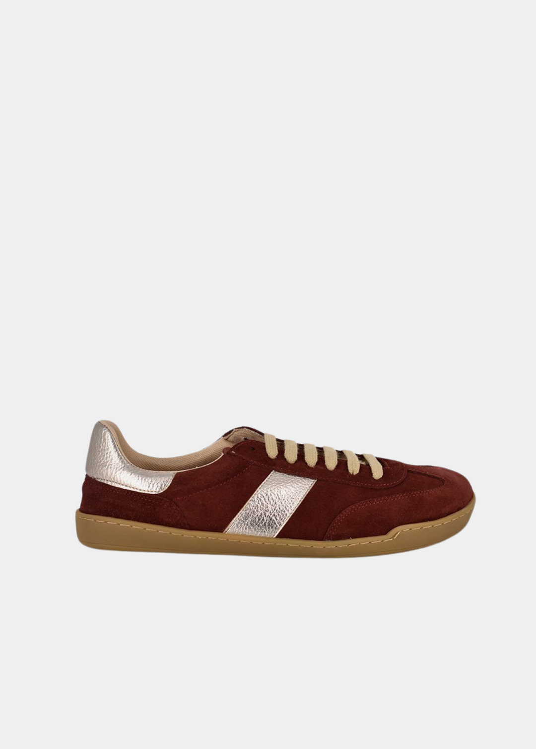 Emma Vintage Look Sneaker - Burgundy/Silver
