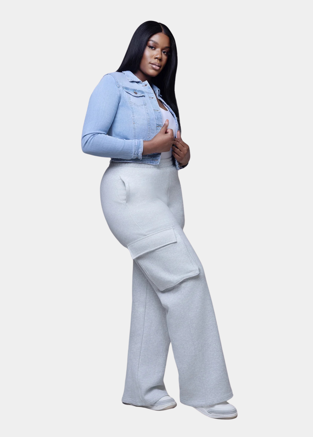 Tall Cargo Sweatpants - Grey