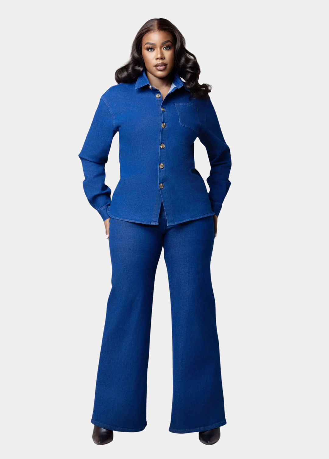 Tall Deep Denim Pants - Blue