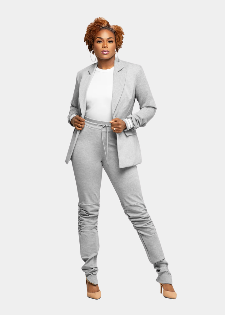 Tall Suit Jogger Pants - Grey