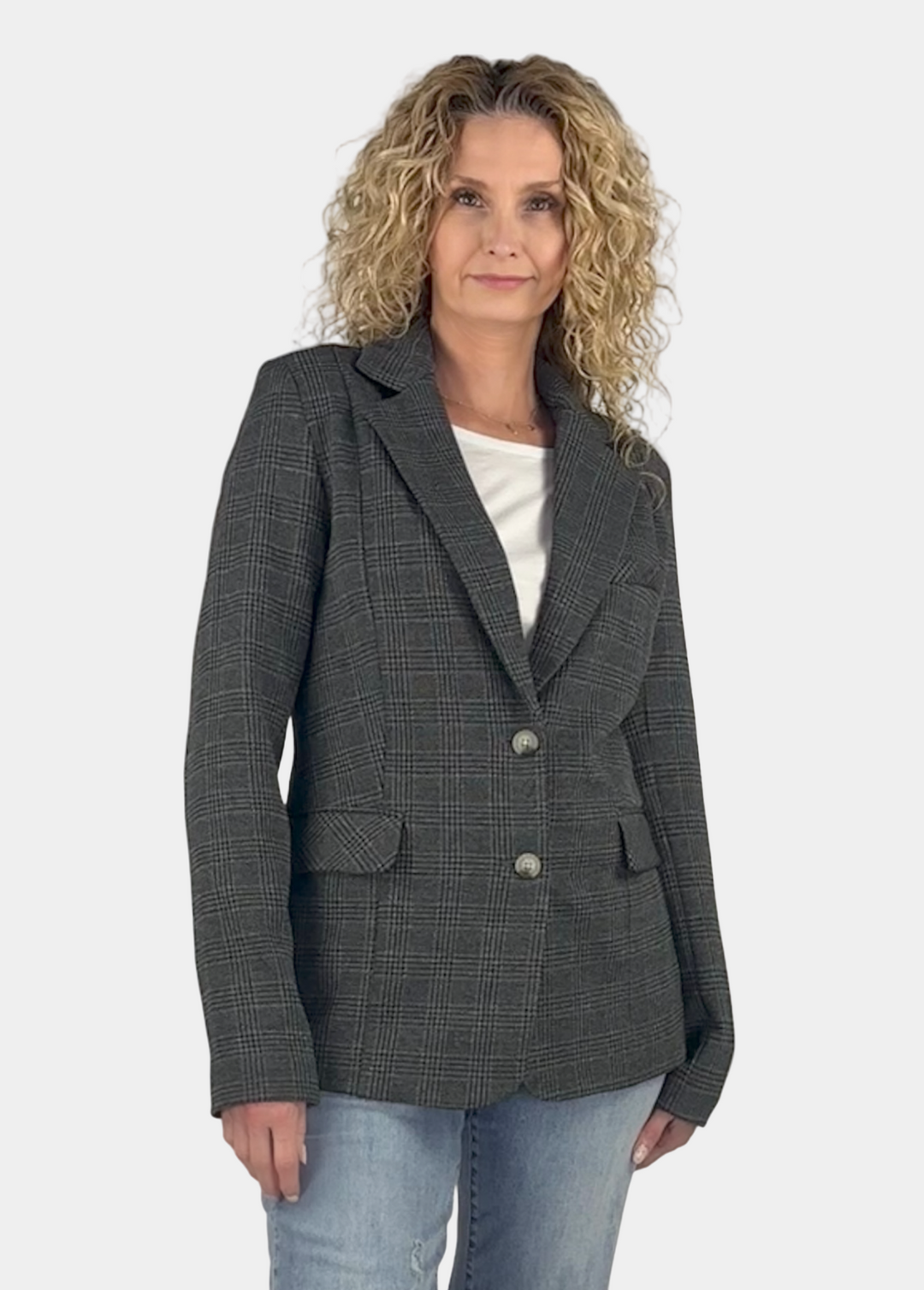 Devon Plaid Tall Blazer