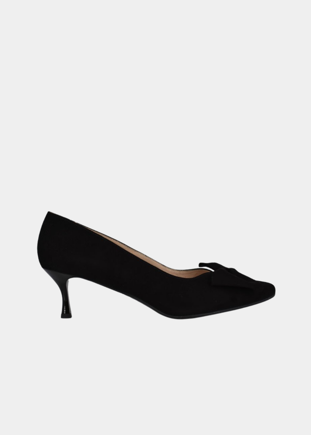 Bioeco Beautiful Suede Bow Heels - Black