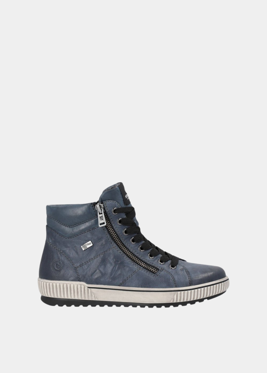 Remonte Stylish Baltic High-Top Sneakers - Blue