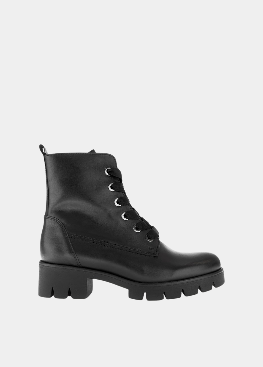 Gabor Essential Chunky Combat Boots - Black