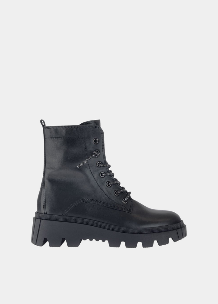 Gabor Statement Chunky Combat Boots - Black