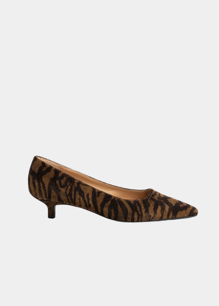 Dansi Striking Kitten Heels - Brown Zebra