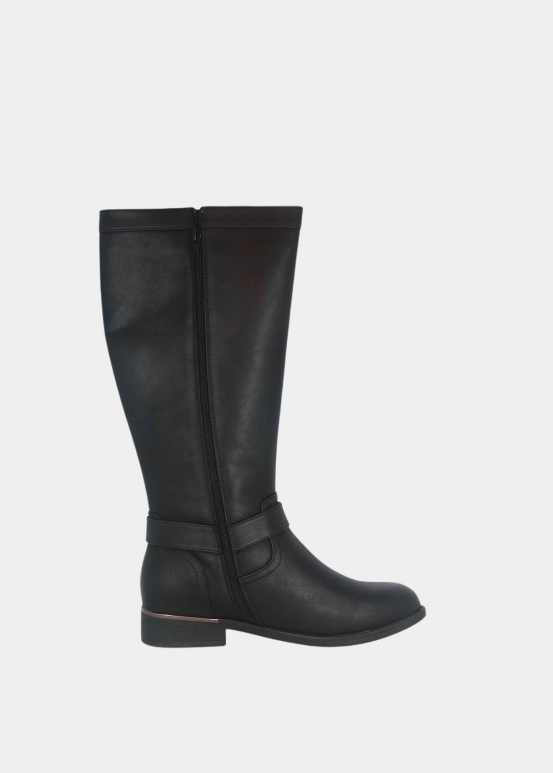 Classic Knee High Riding Boots - Black