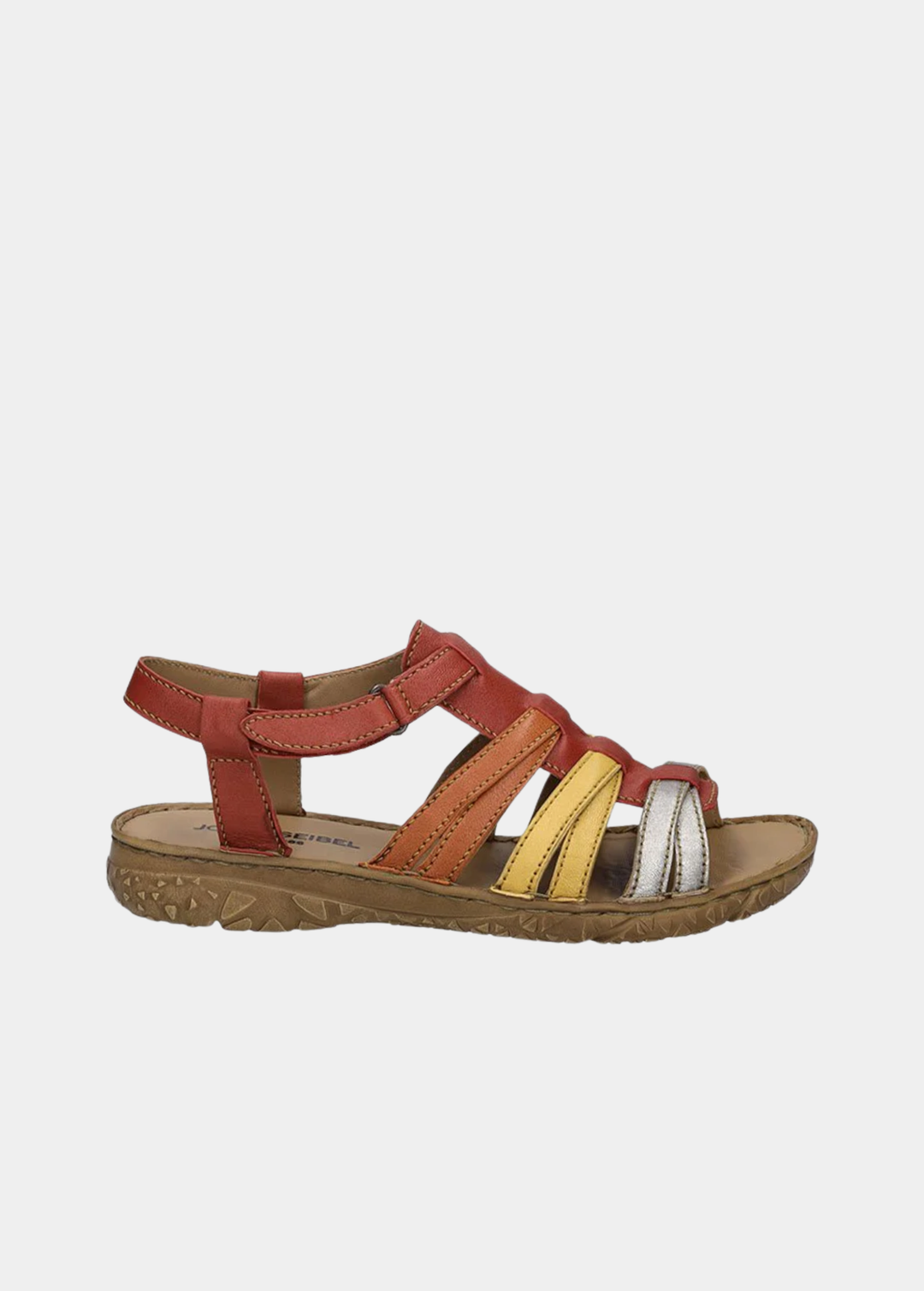Josef Seibel Comfortable Multi Strappy Sandals - Red