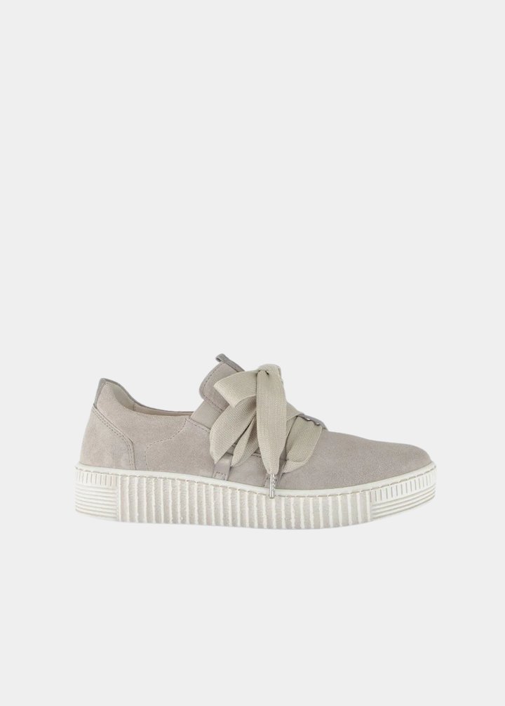 Gabor Glam Velour Slip On Trainers -  Beige
